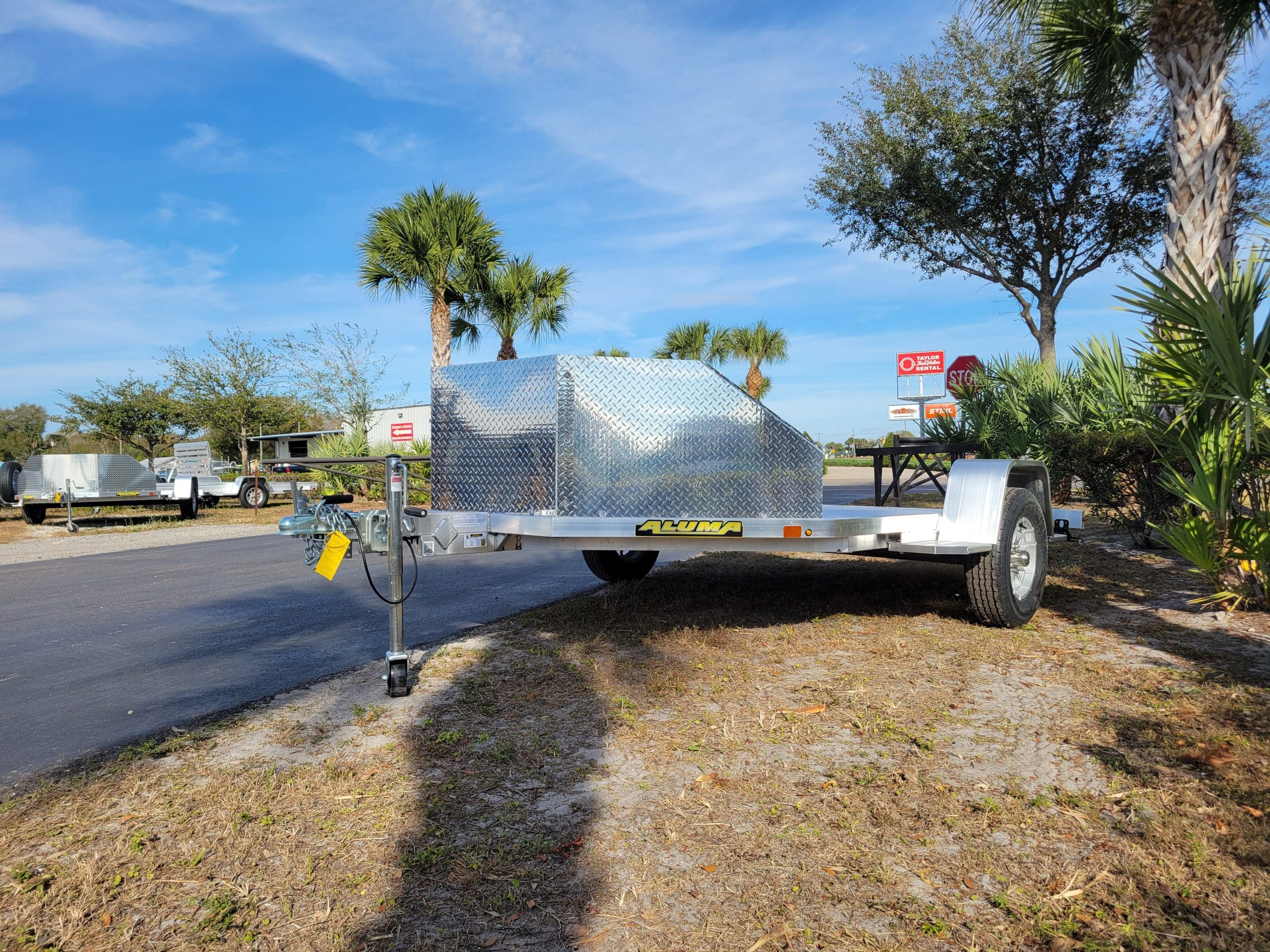 2027 Aluma 6.6 x 11.6 MC210 Motorcycle Trailer Stock No: ALU 310976, 311320