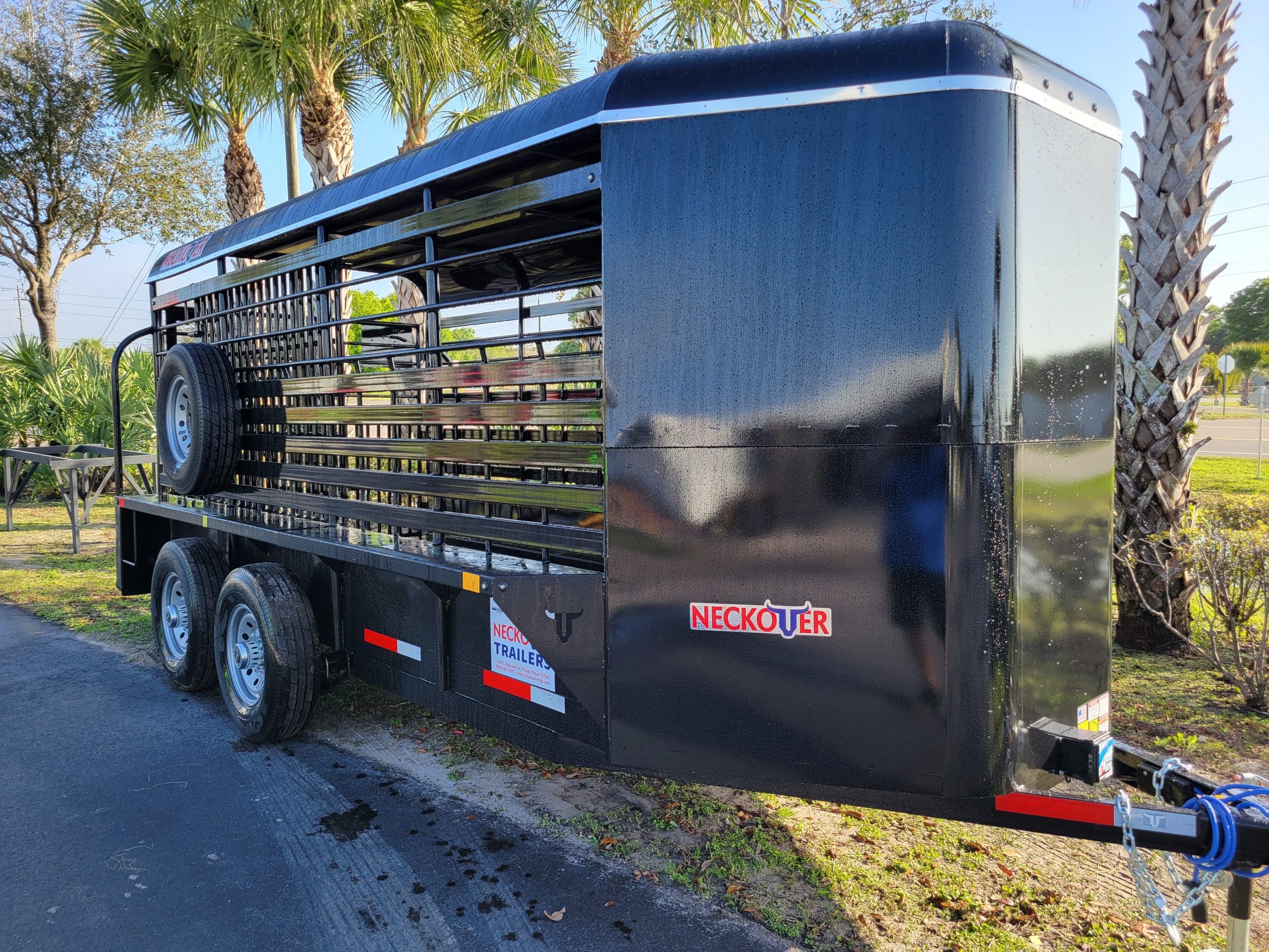 2027 Neckover 6 x 16 Bumper Pull Stock Trailer stock No: LS 263097