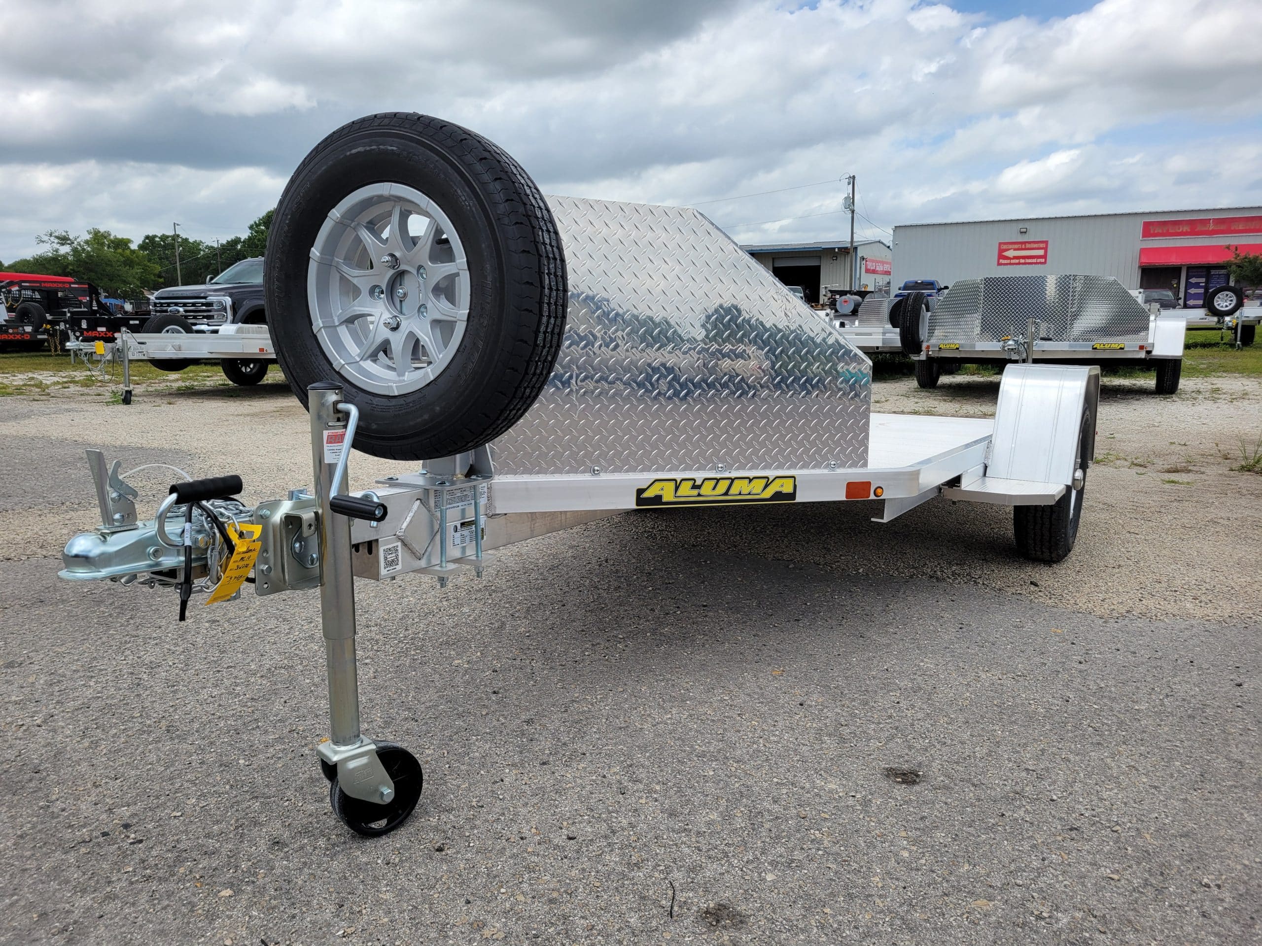 2027 Aluma 4.25 x 10.5 MC10S-R Motorcycle Trailer Stock No: ALU 312199, 312200